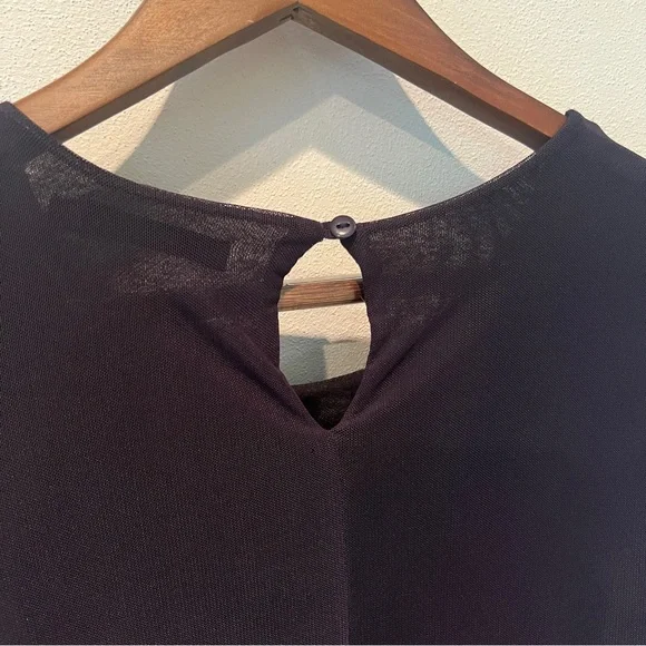 Desigual O’Hara Sheer Sleeve Floral and Rhinestone Hem Lined Flowy Blouse - Picture 11 of 11